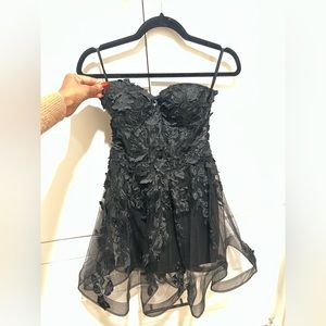 Jovani black mini dress